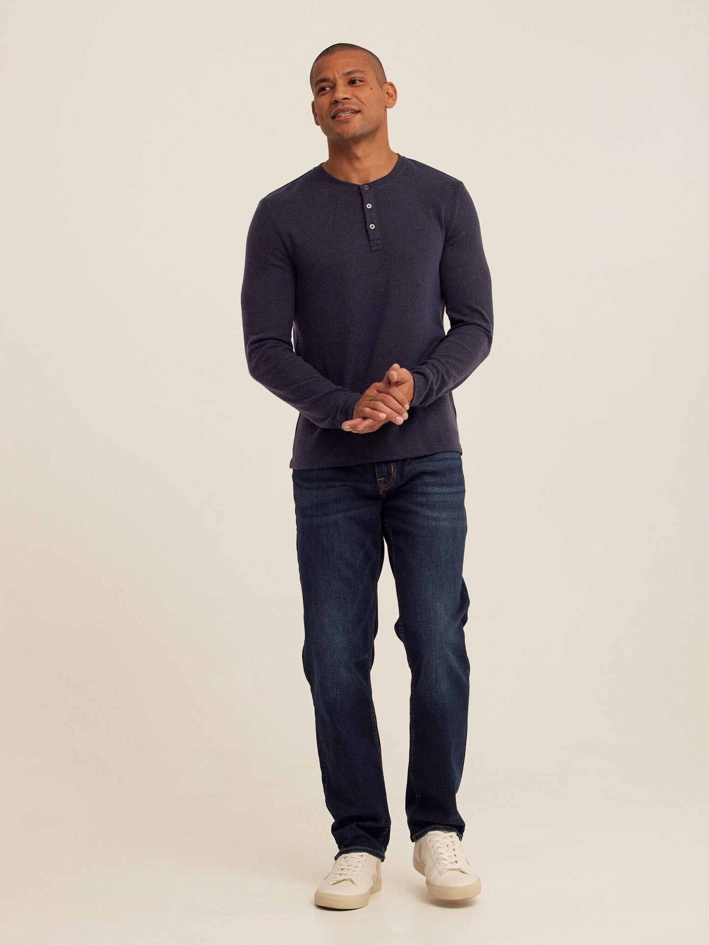 Elias Sweater Knit Long Sleeve Henley