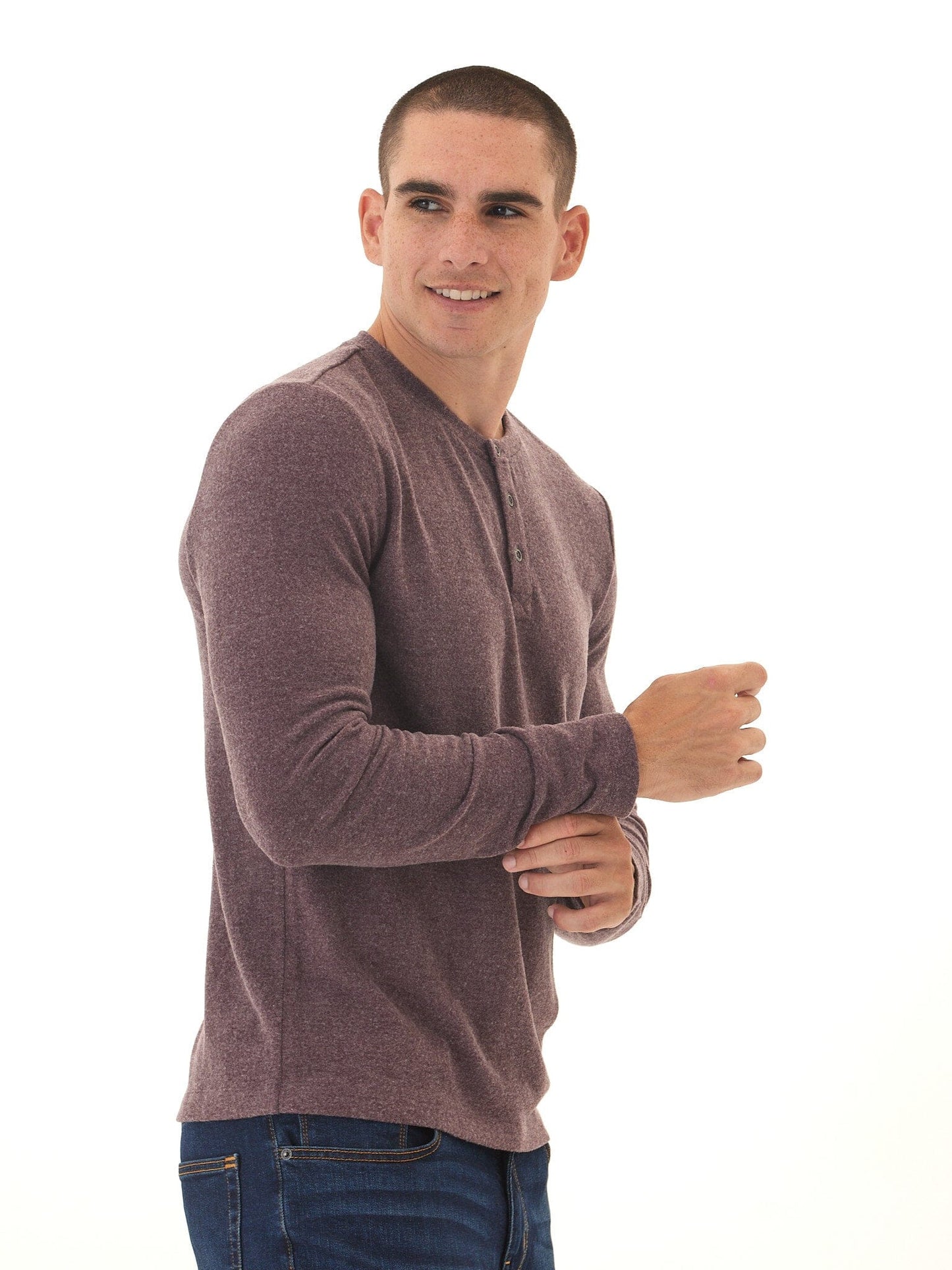 Elias Sweater Knit Long Sleeve Henley