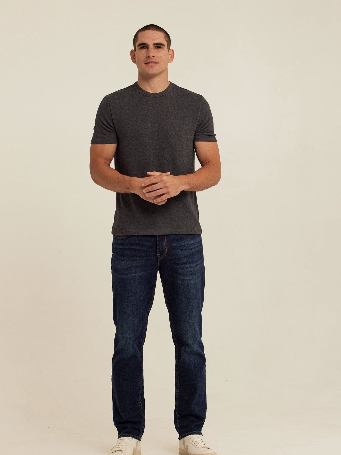 Gil Sweater Knit Short Sleeve Tee