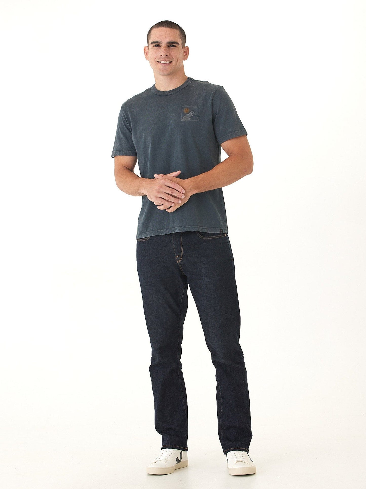 Mineral Wash Sunny Mountain Top Graphic Tee