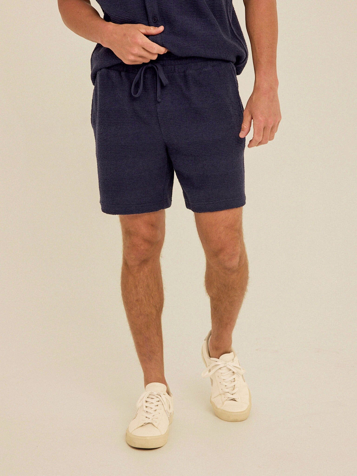 Wayne Jacquard Stripe Knit Short