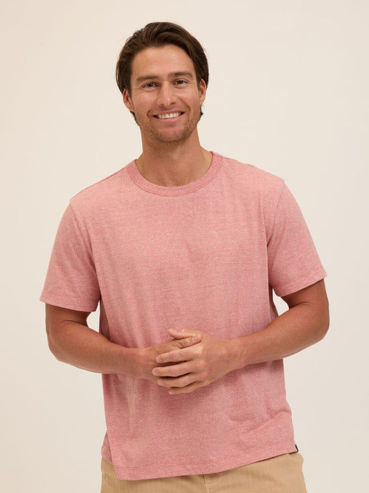 Johnny Light Fleck Jersey Relaxed Crew Tee
