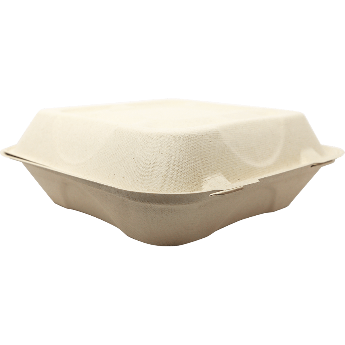 World Centric 9x9x3" Fiber Clamshell, Heavy Weight (QTY:300)