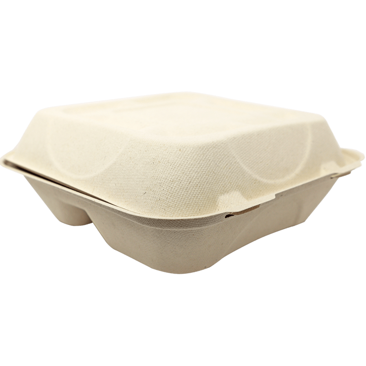 World Centric 9x9x3" Fiber Clamshell PLA Lined (QTY:300)