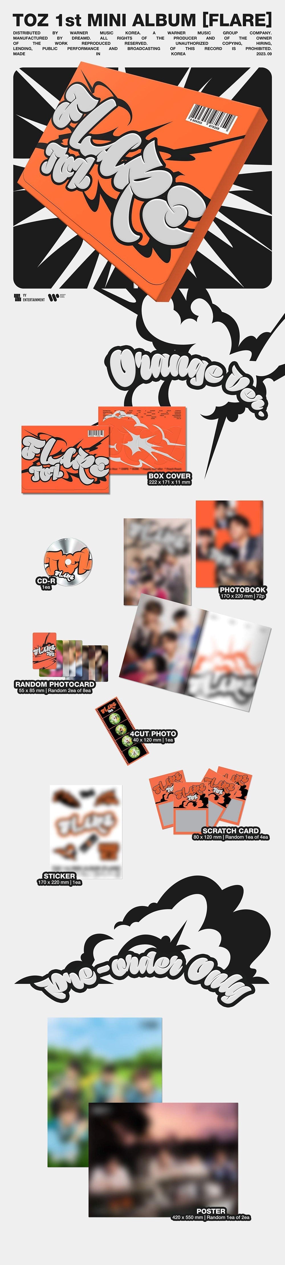 Toz 1st Mini Album - Flare