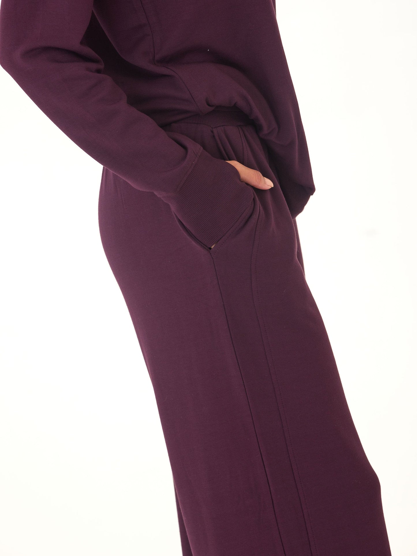 Esmeralda Feather Fleece Wide Leg Pant