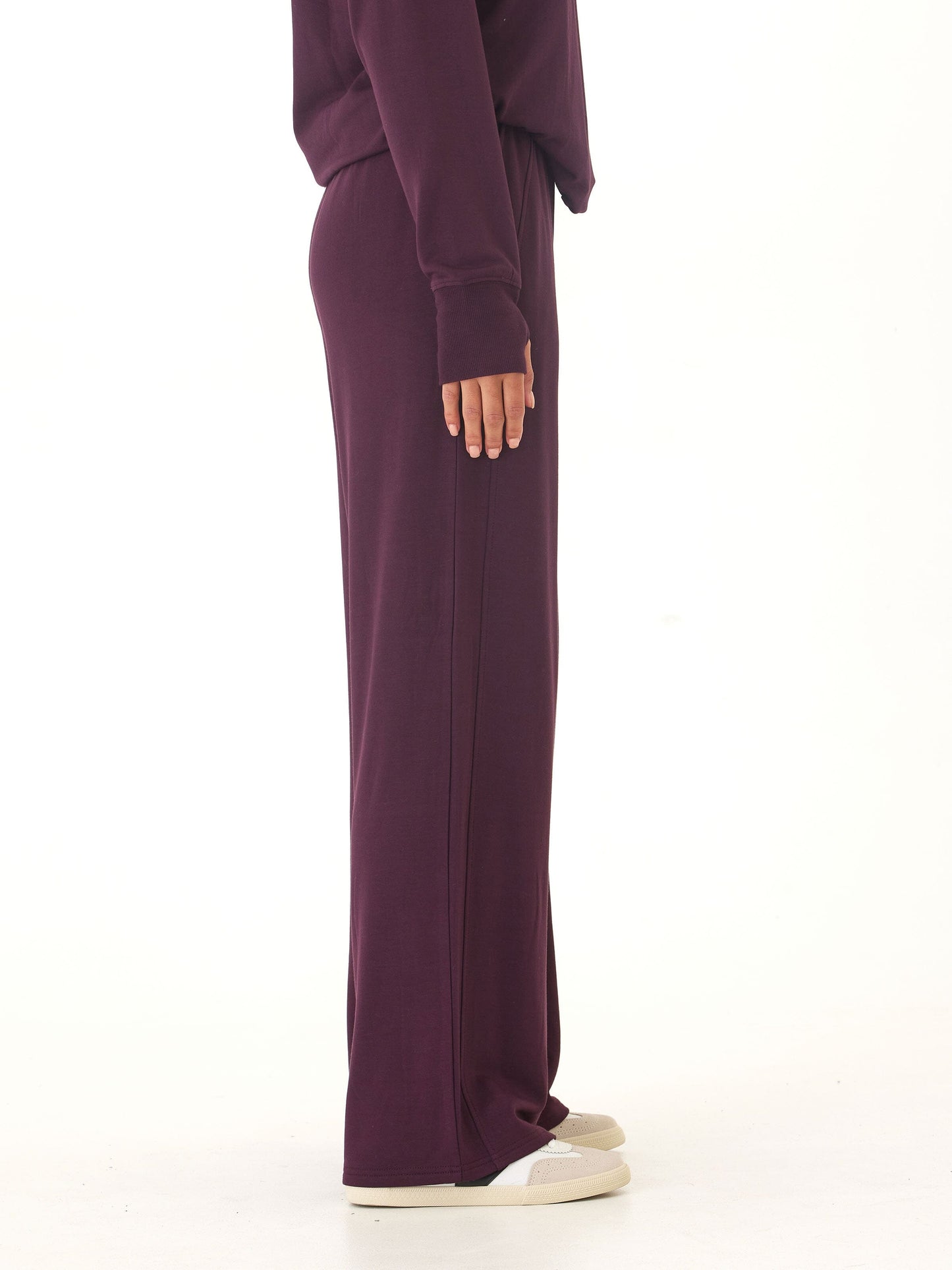 Esmeralda Feather Fleece Wide Leg Pant