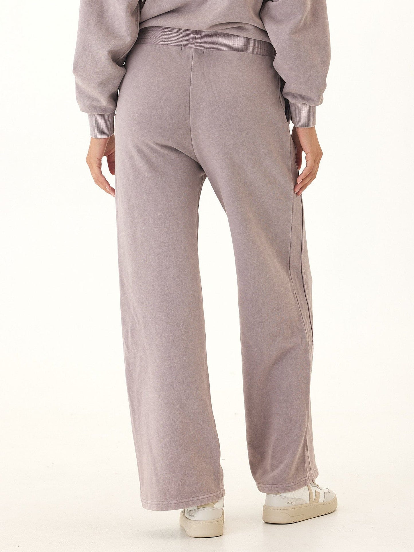 Esmeralda Mineral Wash Cotton Terry Wide Leg Pant