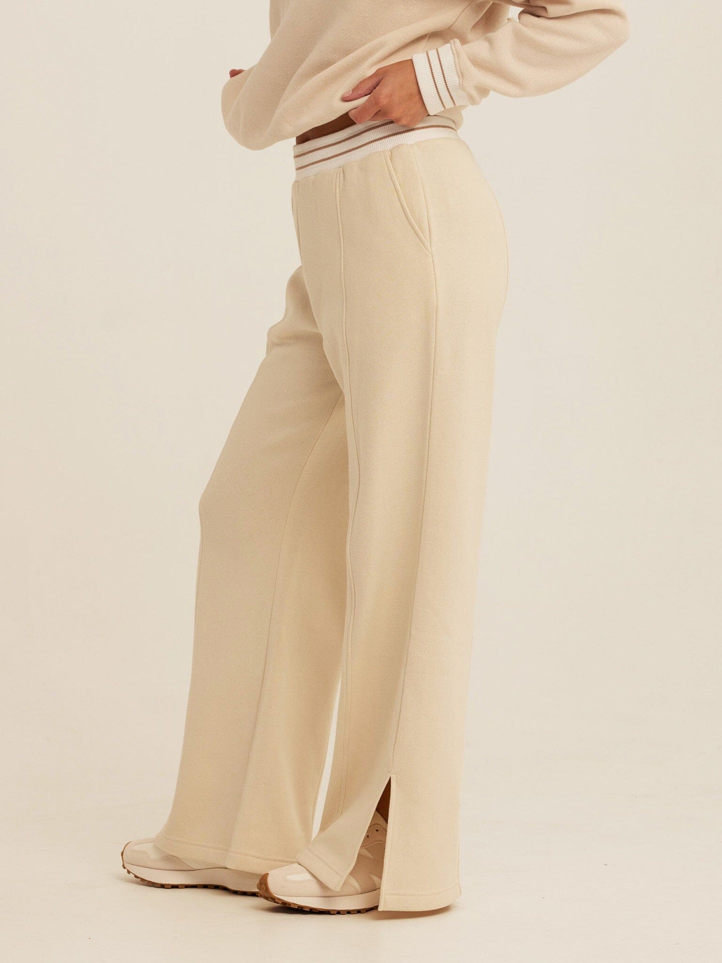 Bellona Triblend Fleece Collegiate Wide Leg Pant