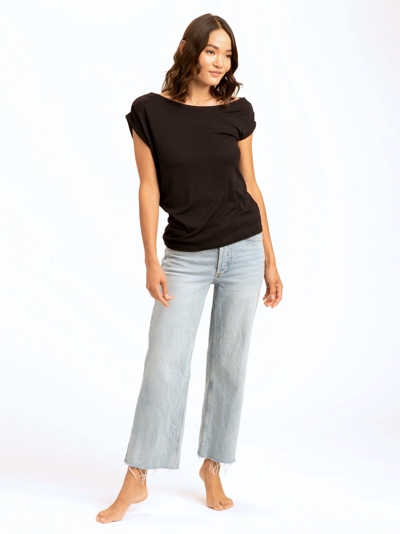 Leoni Feather Rib Short Sleeve