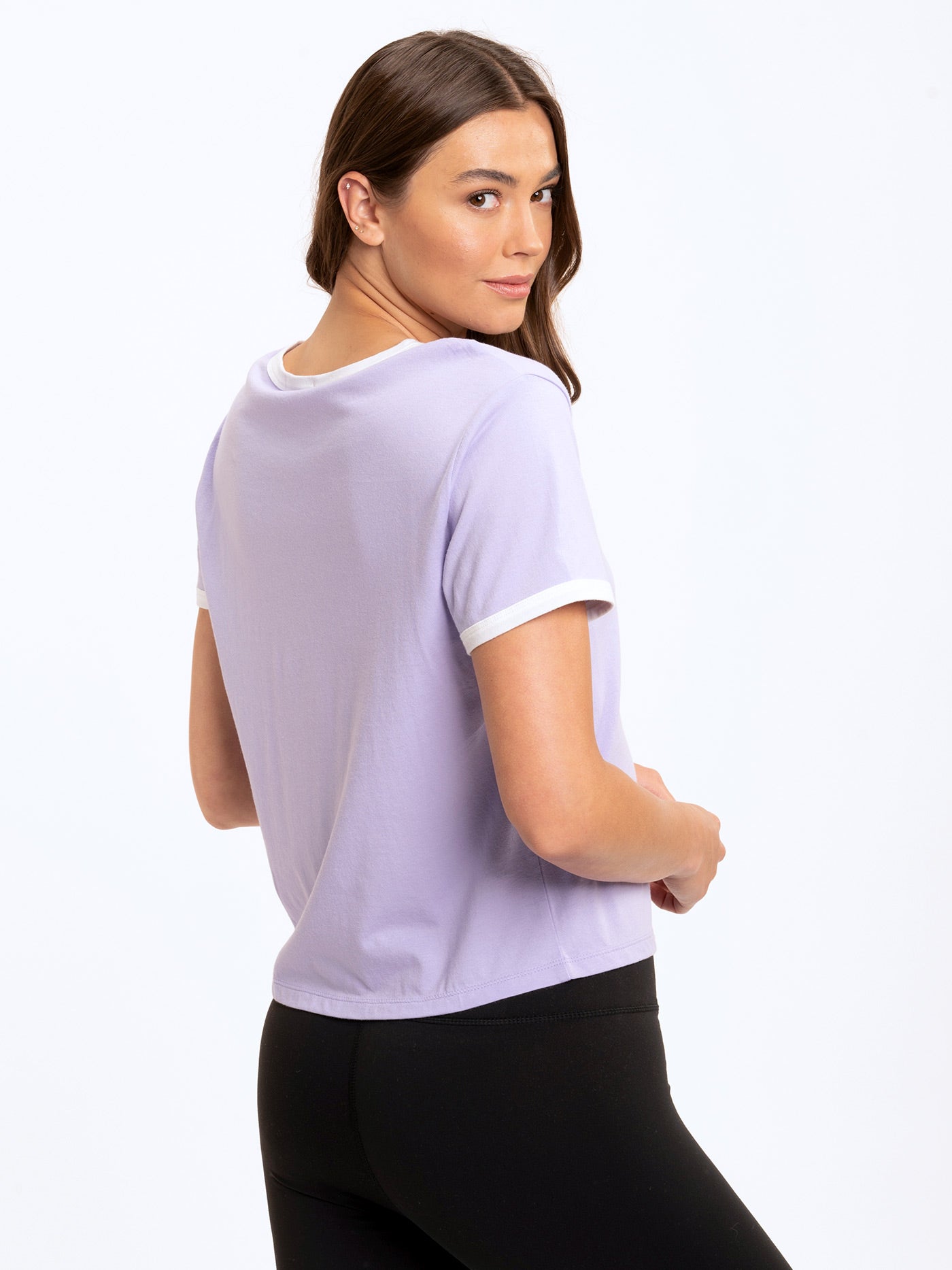 Clea Crop Ringer Tee