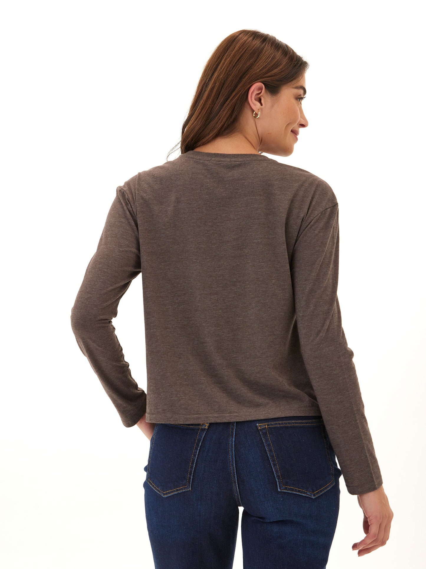 Maggie Triblend Long Sleeve Pocket Tee