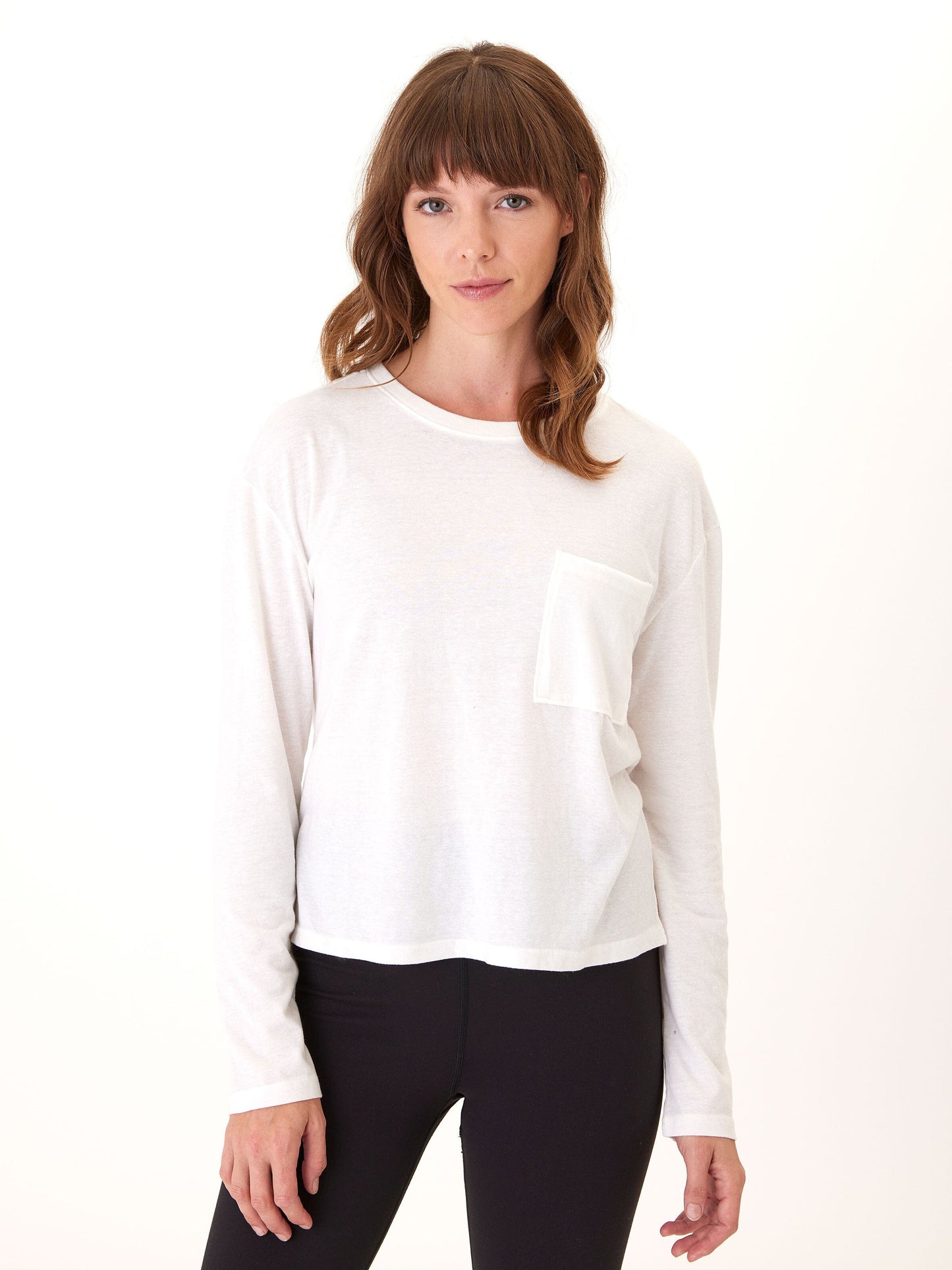 Maggie Triblend Long Sleeve Pocket Tee