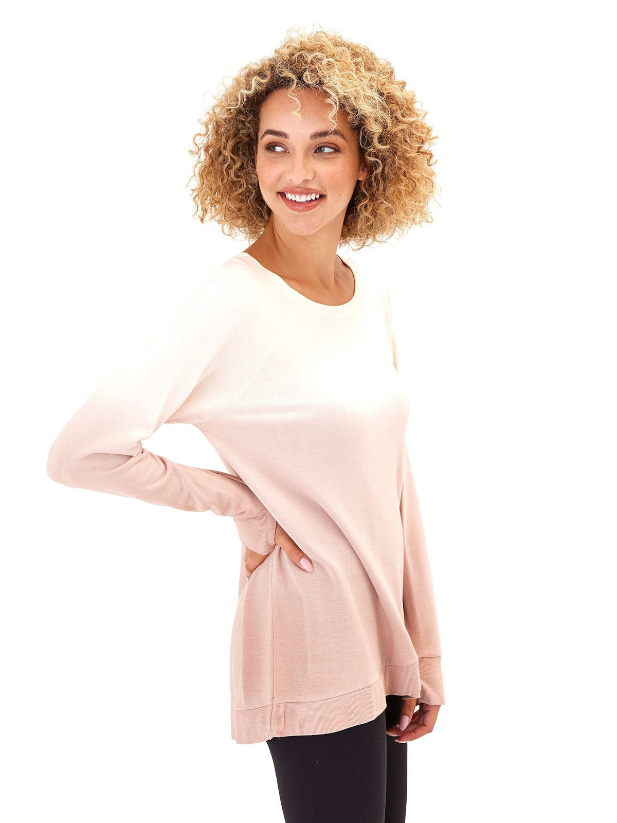 Leanna Feather Fleece Tunic