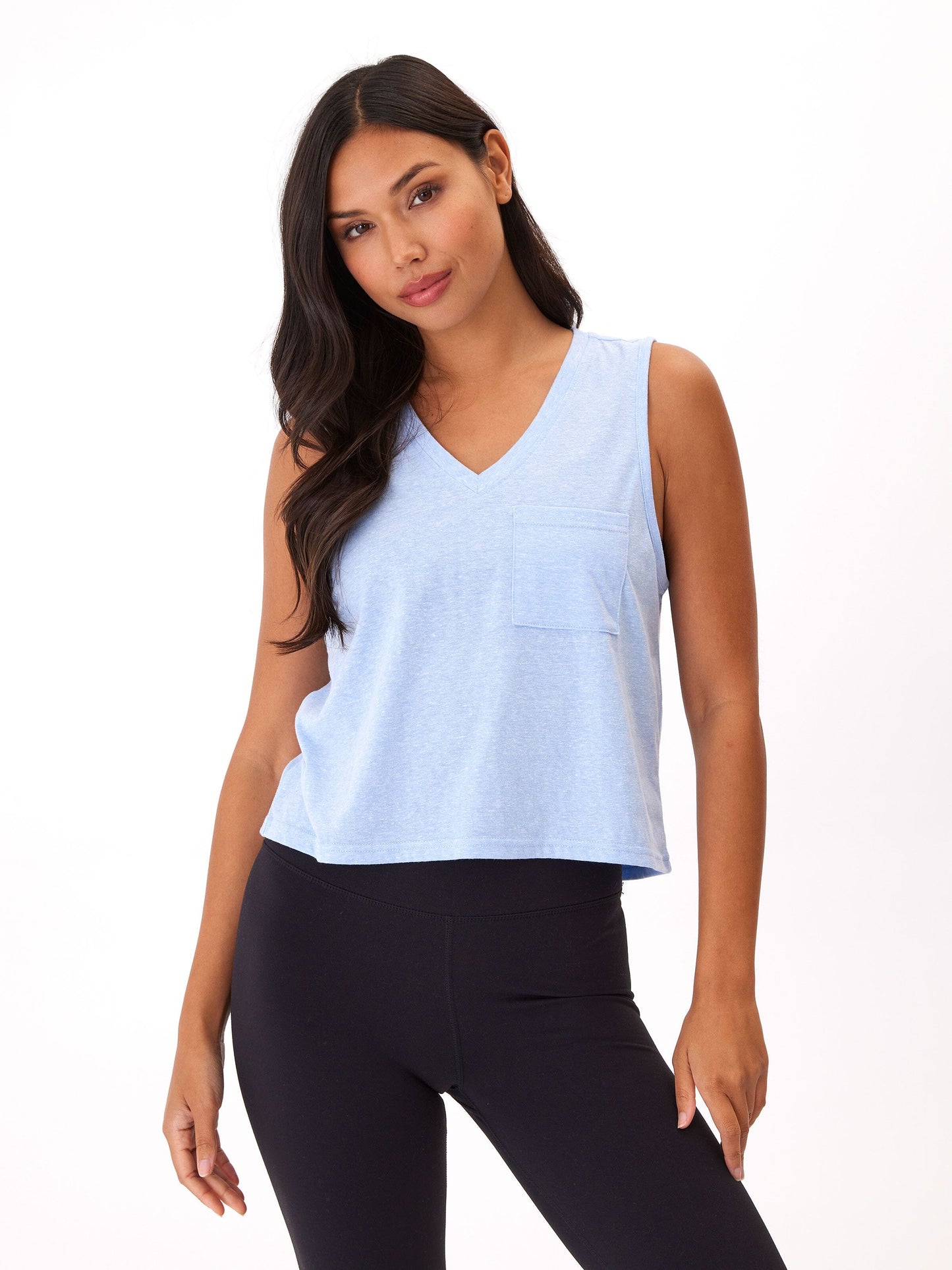 Hera Triblend Jersey V-Neck Tank