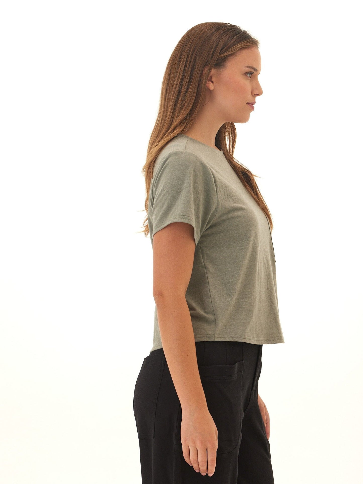 Shelbie Triblend Jersey Pocket Tee