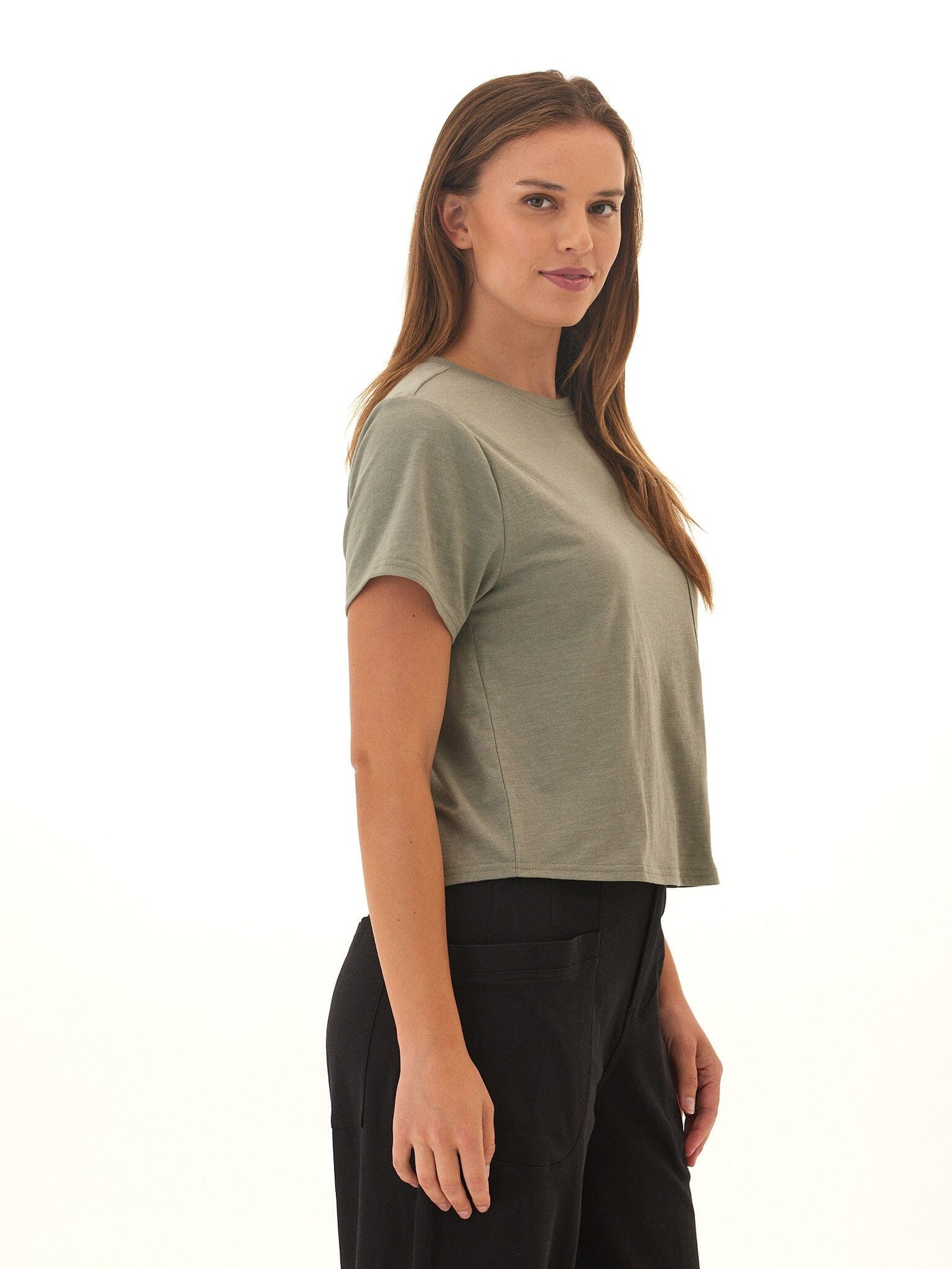 Shelbie Triblend Jersey Pocket Tee