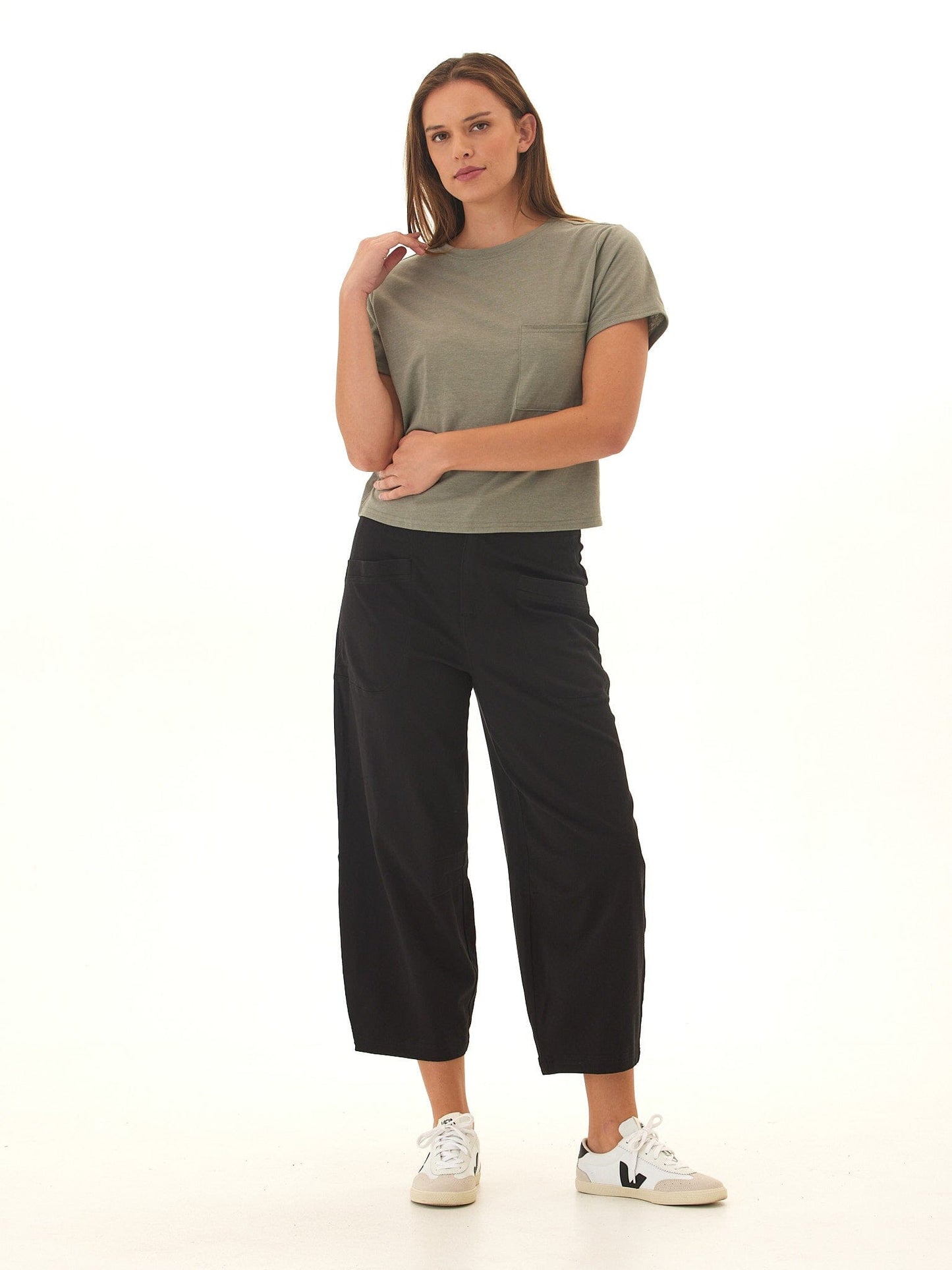 Shelbie Triblend Jersey Pocket Tee