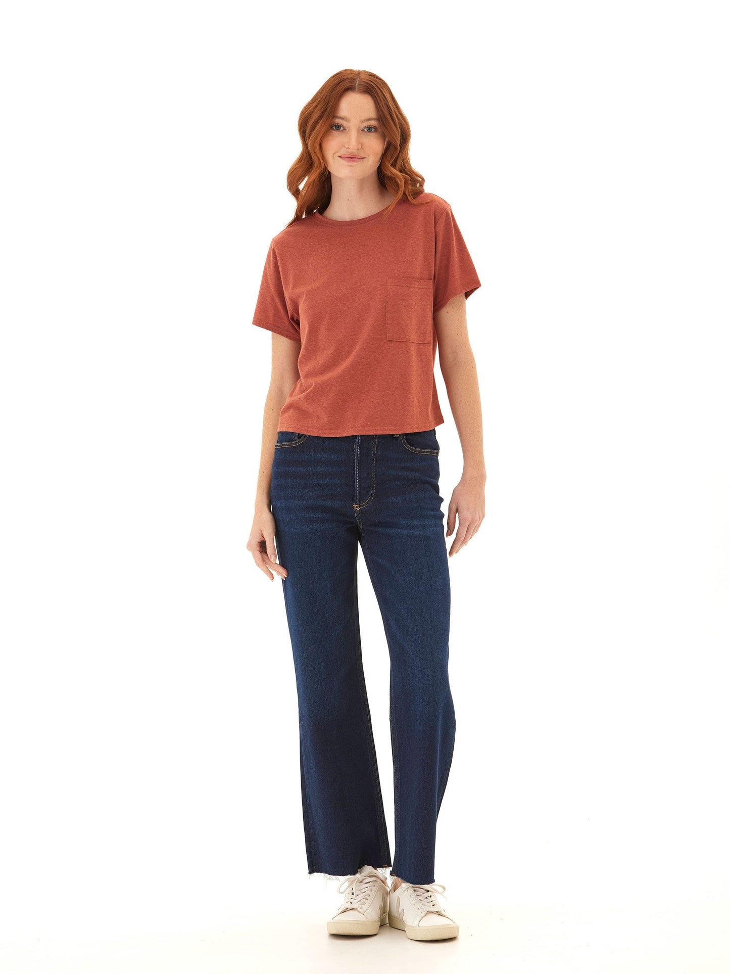 Shelbie Triblend Jersey Pocket Tee