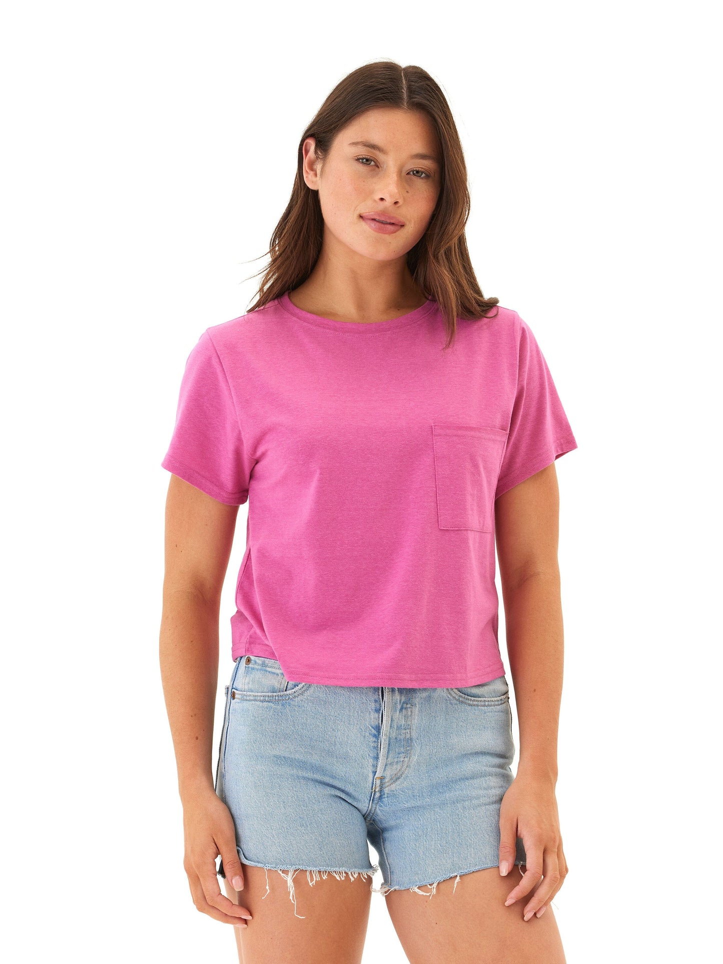 Shelbie Triblend Jersey Pocket Tee