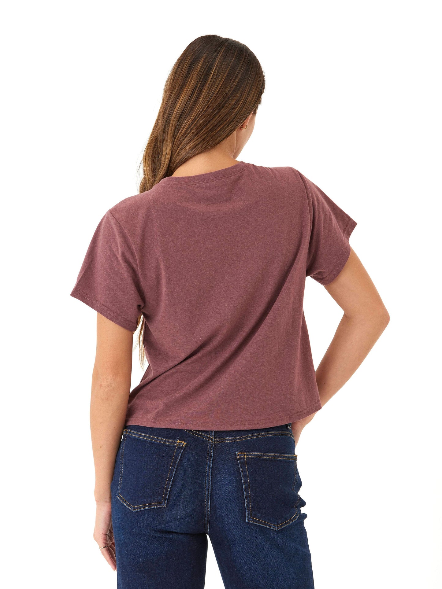 Shelbie Triblend Jersey Pocket Tee