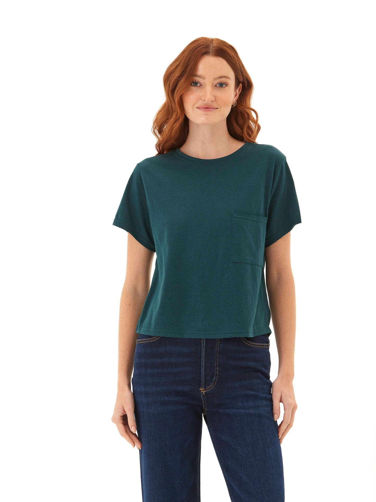 Shelbie Triblend Jersey Pocket Tee