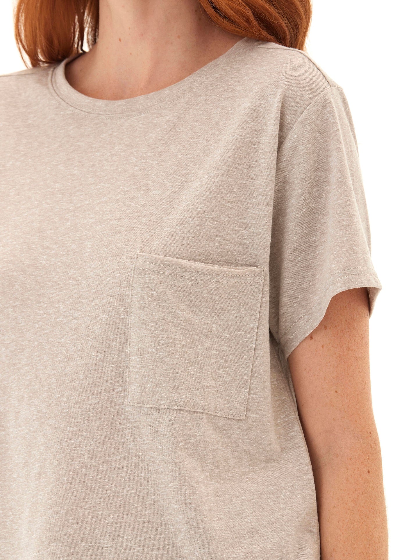 Shelbie Triblend Jersey Pocket Tee