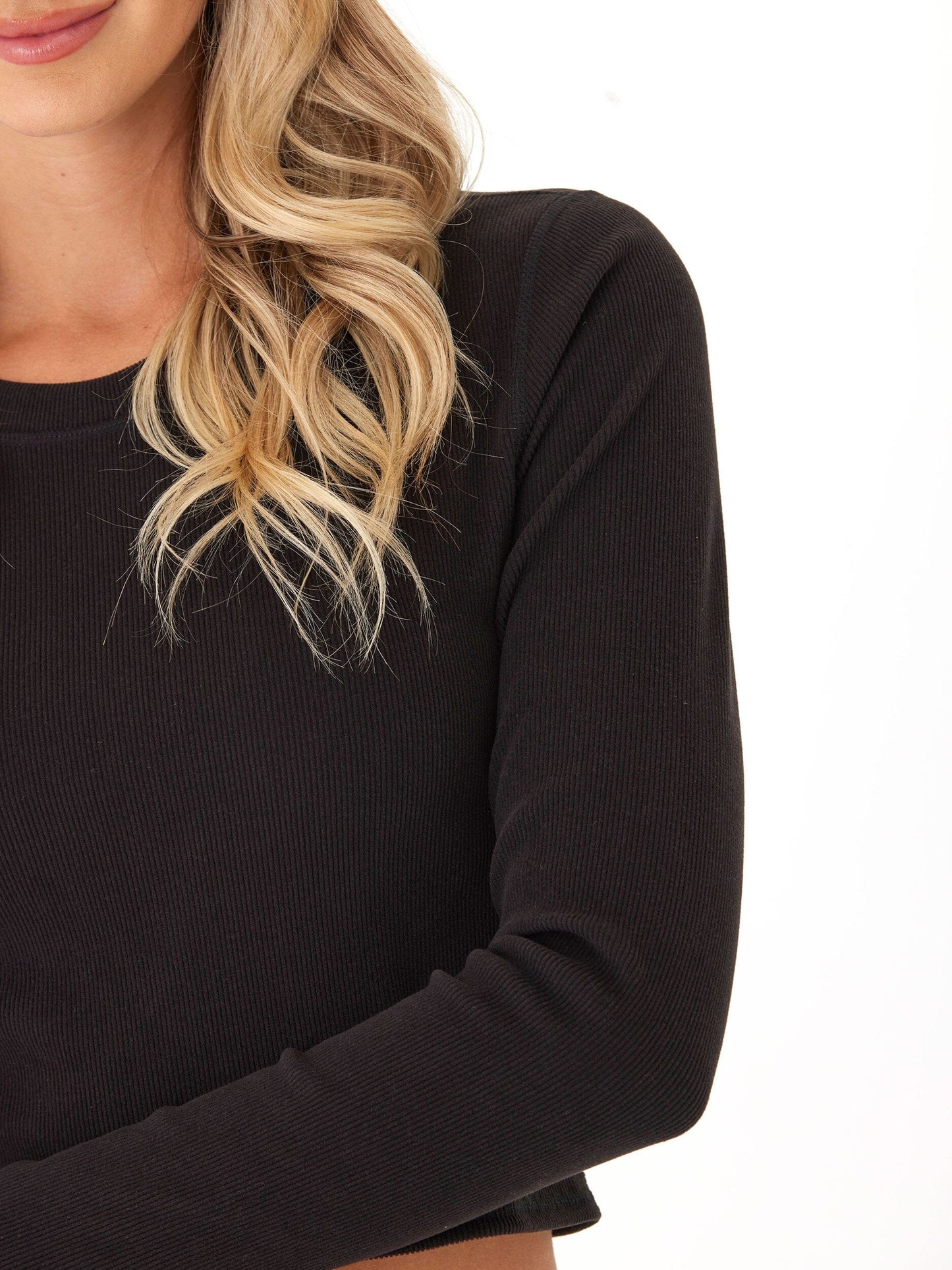 Pramila Brushed Performance Rib Long Sleeve Top