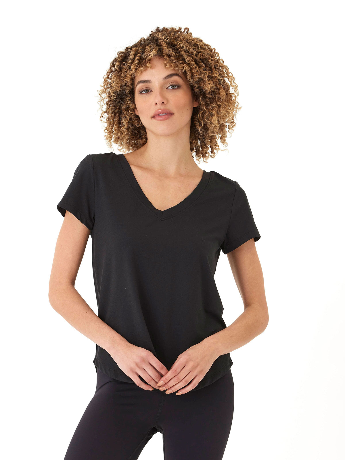 Kristie Criss Cross Luxe Jersey Tee