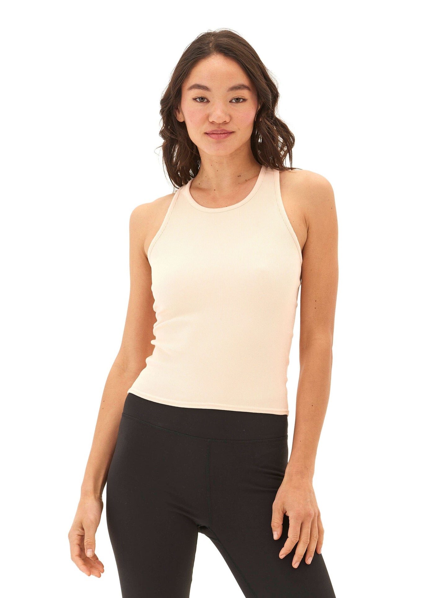 Kensi Heather Luxe Rib Crop Tank