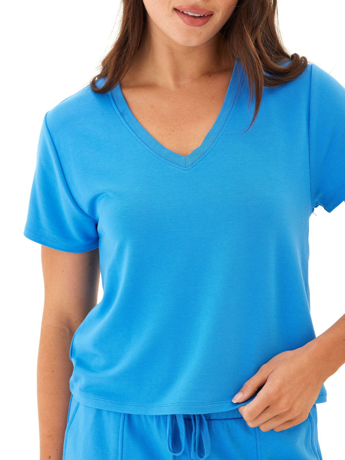 Core Modal Terry V Neck Tee