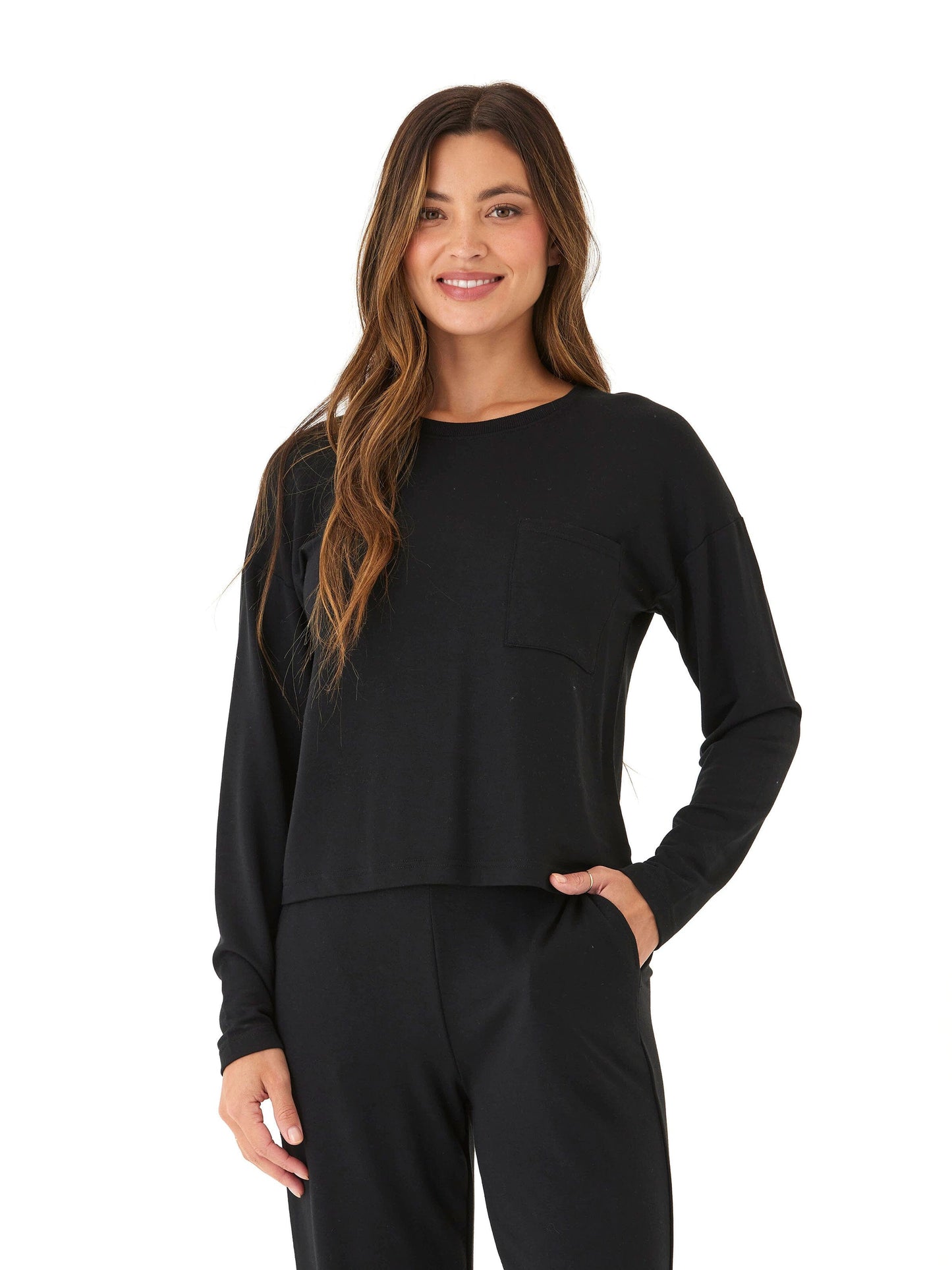 Shaina Modal Terry Pocket Long Sleeve