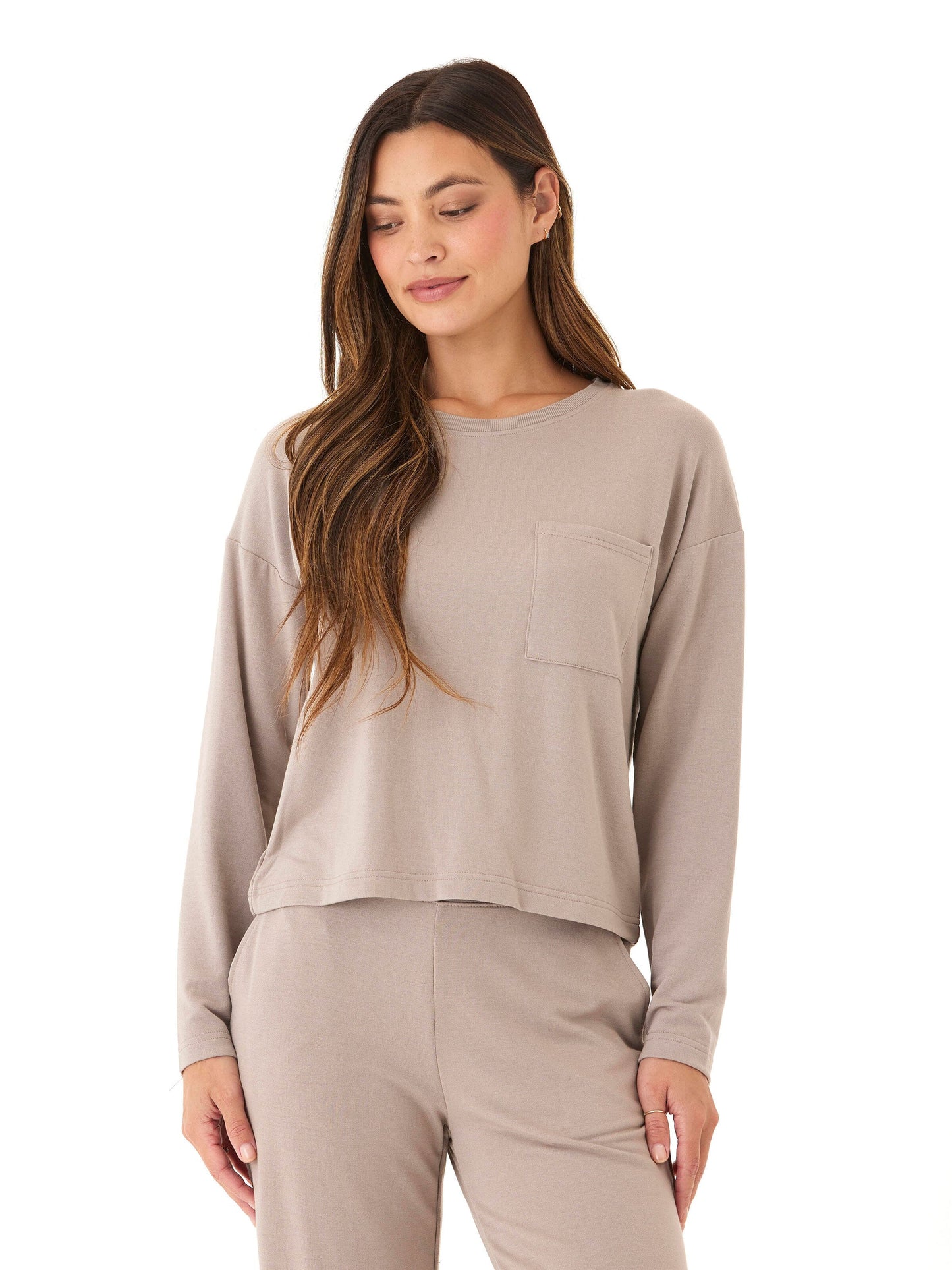 Shaina Modal Terry Pocket Long Sleeve