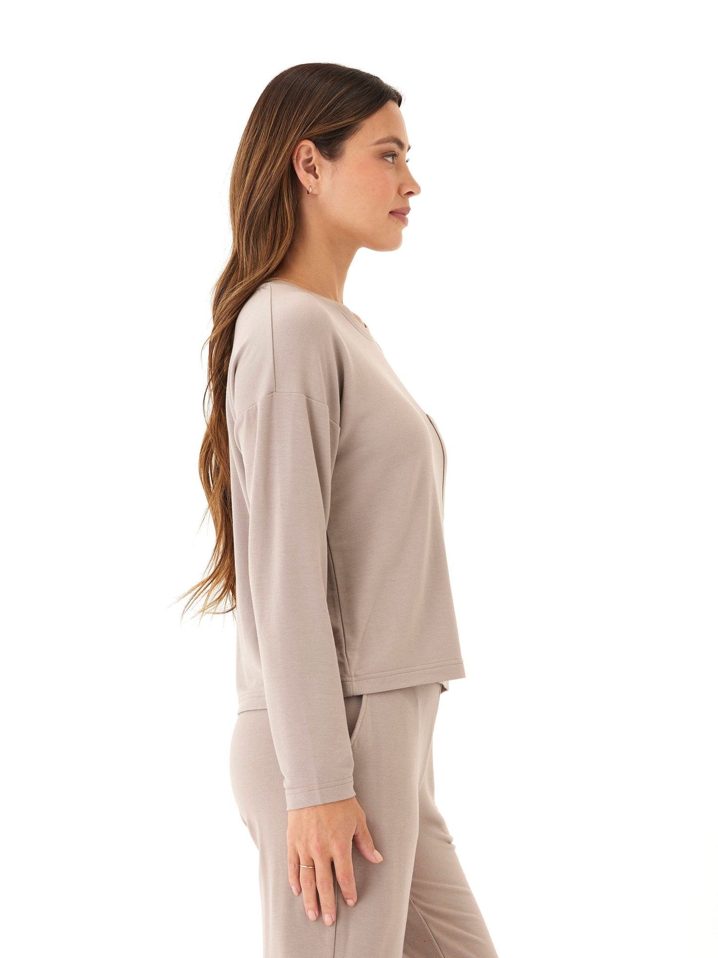 Shaina Modal Terry Pocket Long Sleeve