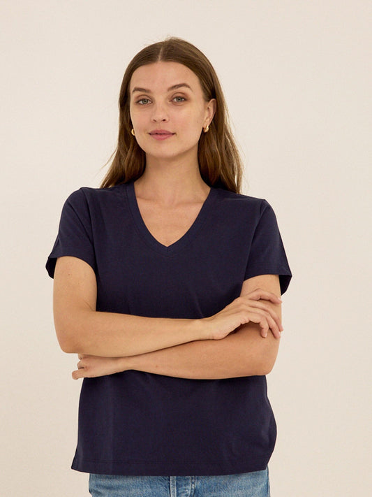Aria Essential Jersey V-Neck Tee