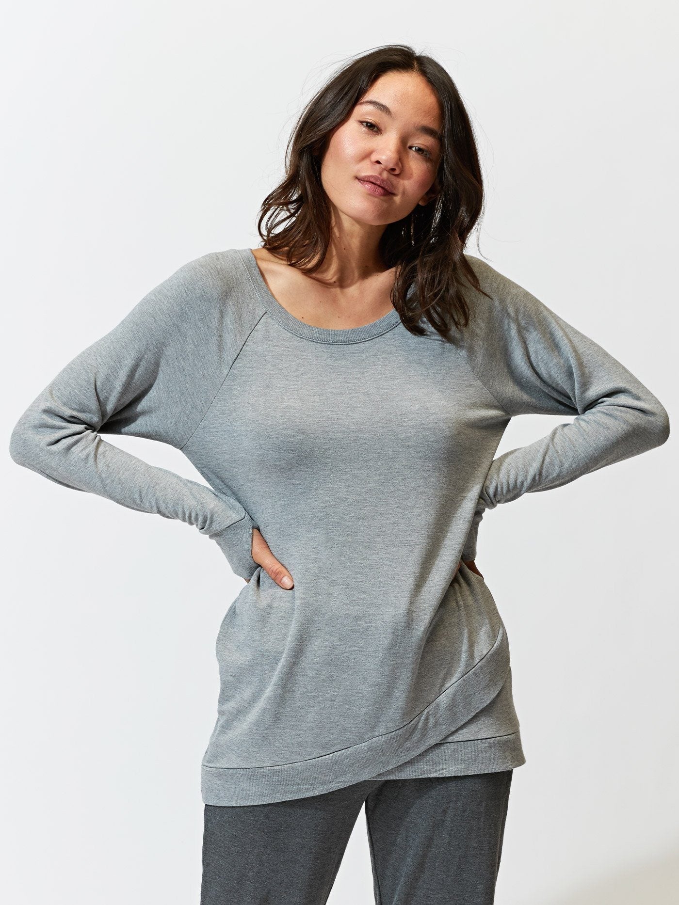 Leanna Feather Fleece Tunic