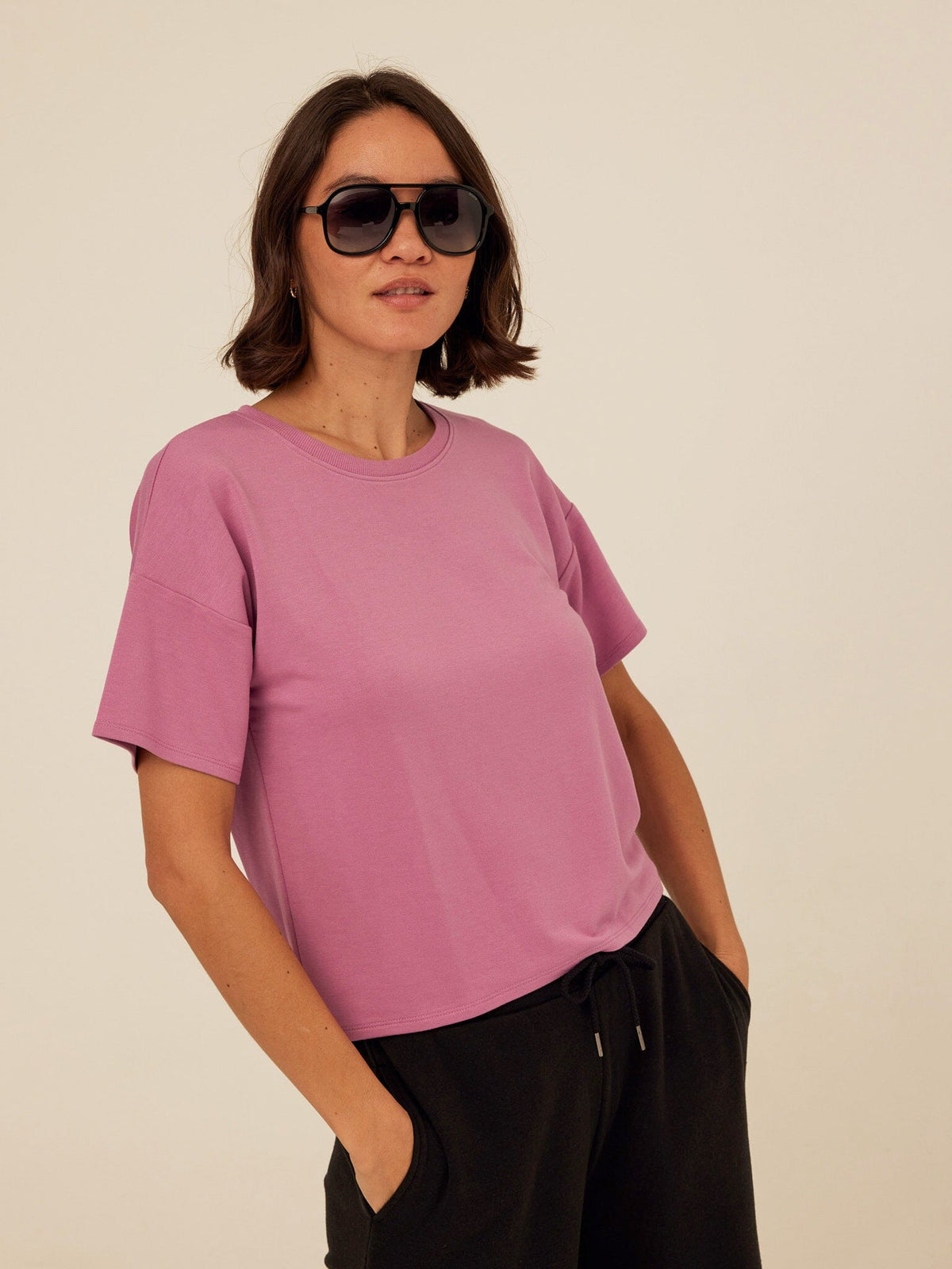 Core Modal Terry Crew Neck Tee