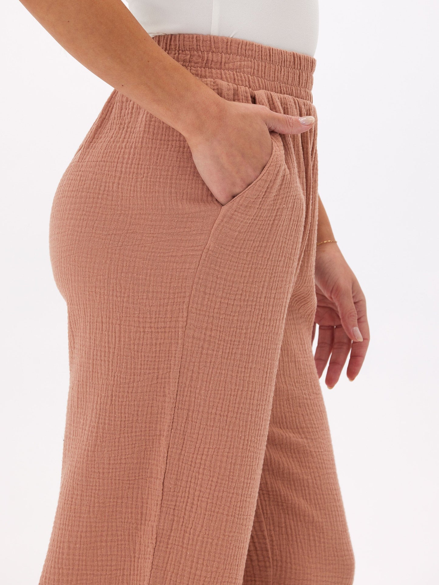 Ivanna Gauze Wide Leg Pant