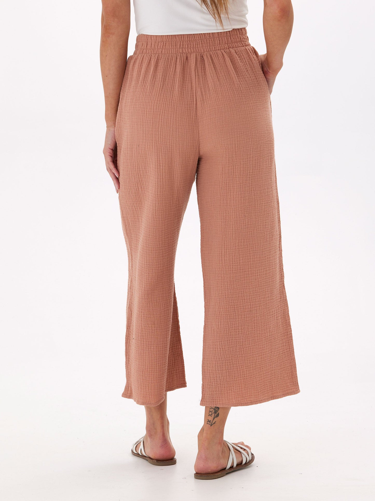Ivanna Gauze Wide Leg Pant