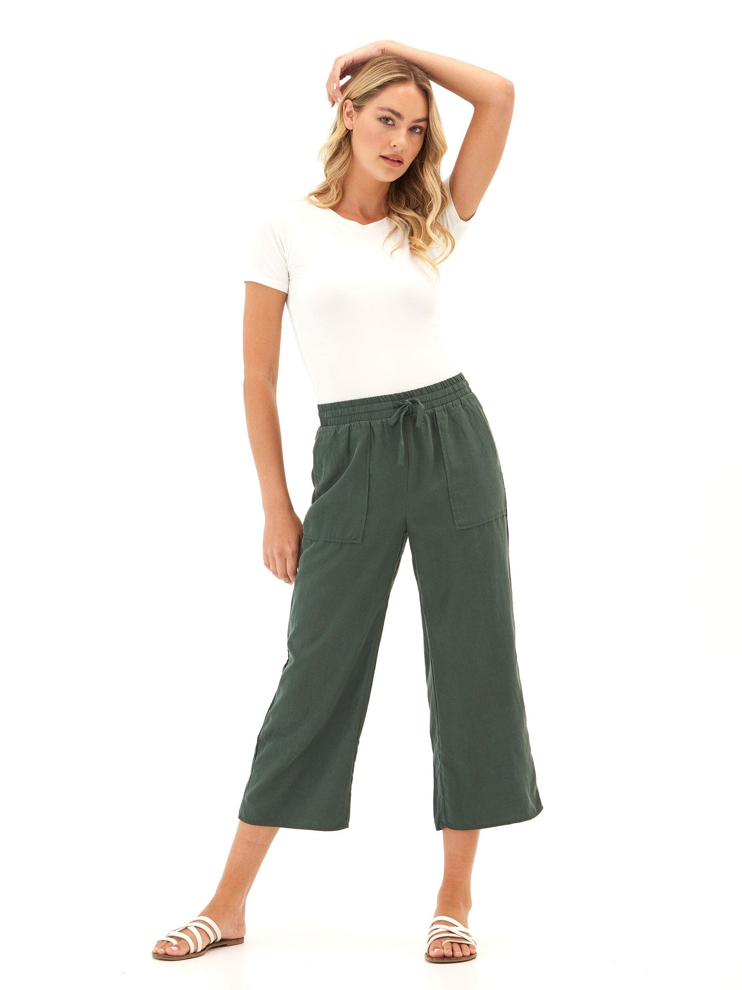 Hannah Breezy Linen Pant