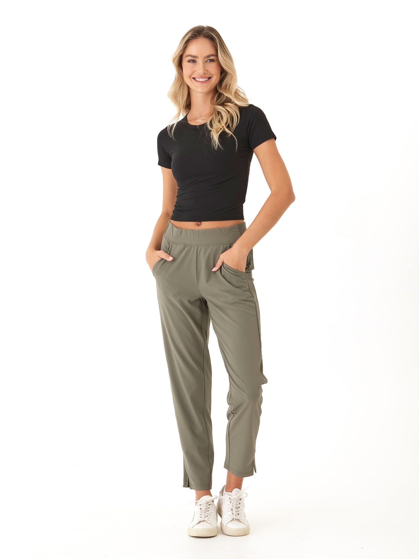 Leticia Performance Rib Mix Pant