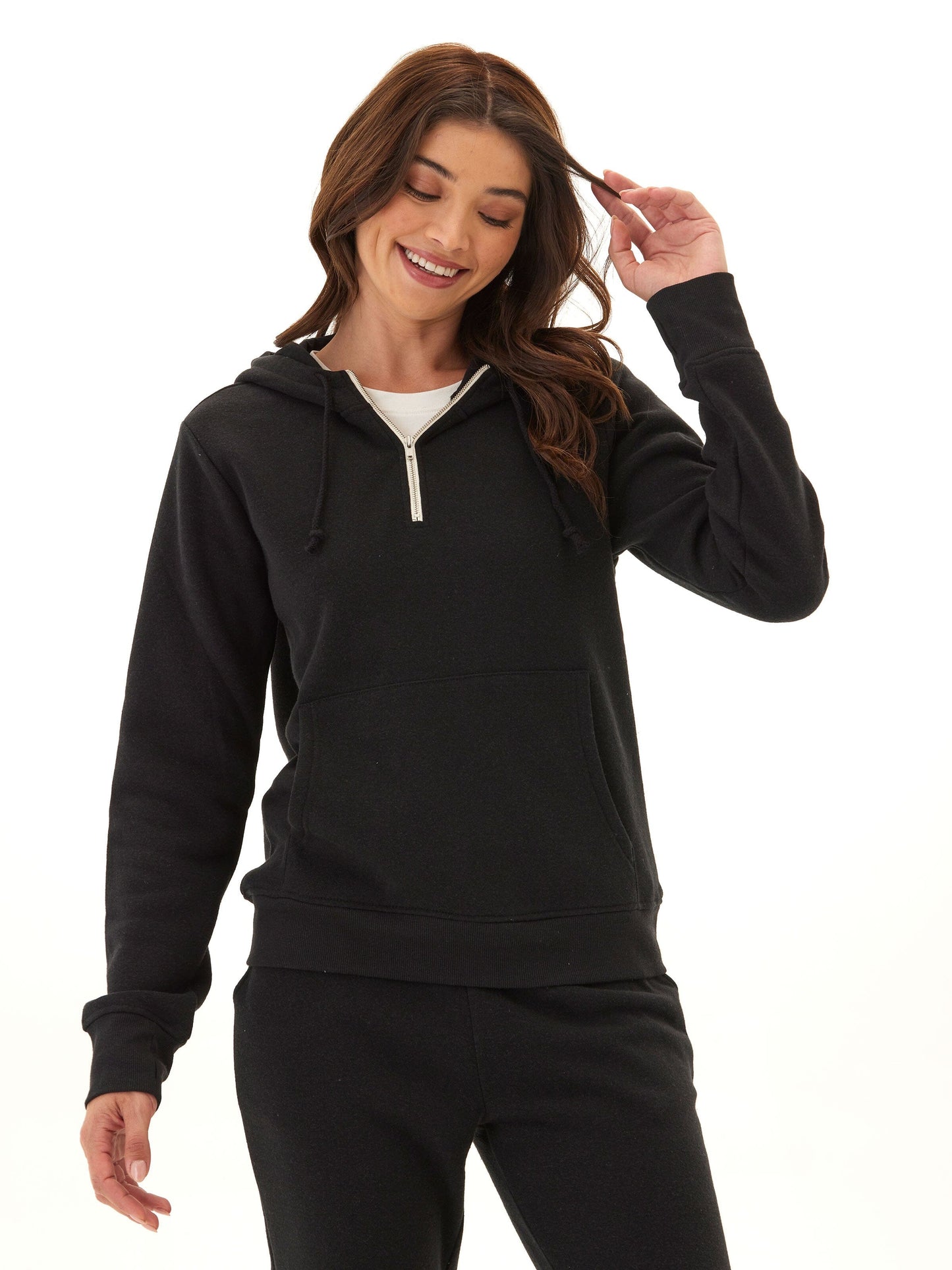 Sinead 1/4 Zip Triblend Fleece Hoodie