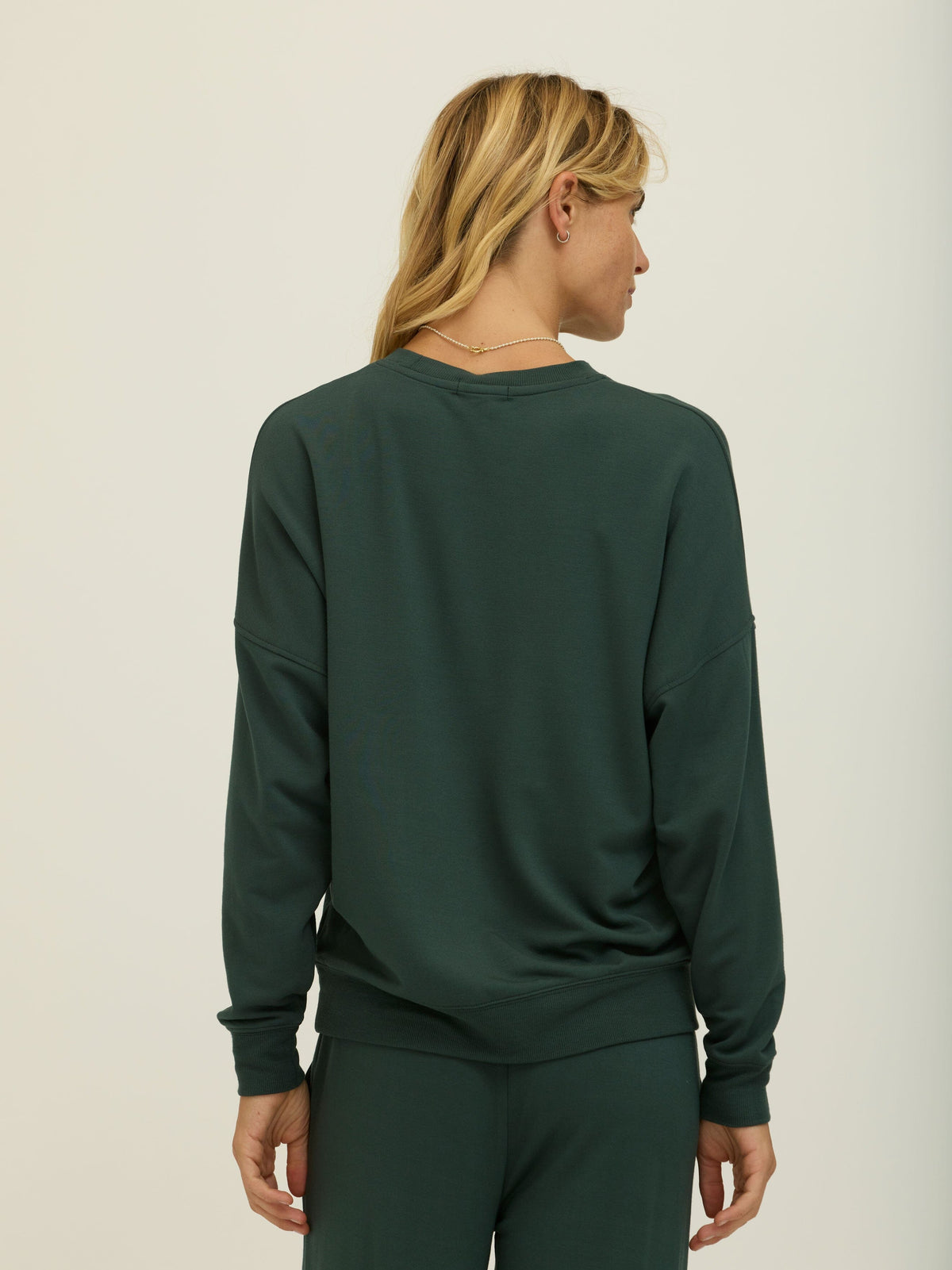 Cathy Boyfriend Feather Fleece Pullover