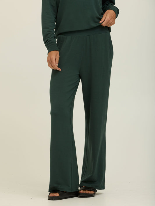 Esmeralda Feather Fleece Wide Leg Pant