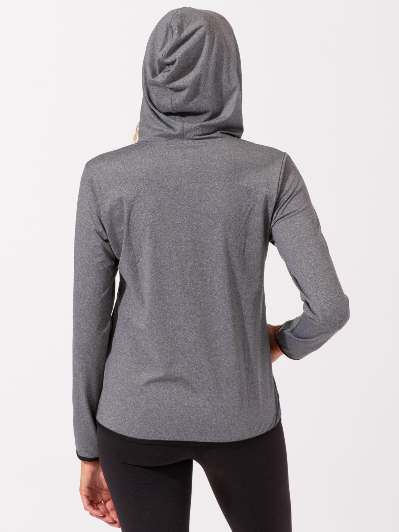 Brushed Jersey Half Zip Hoodie