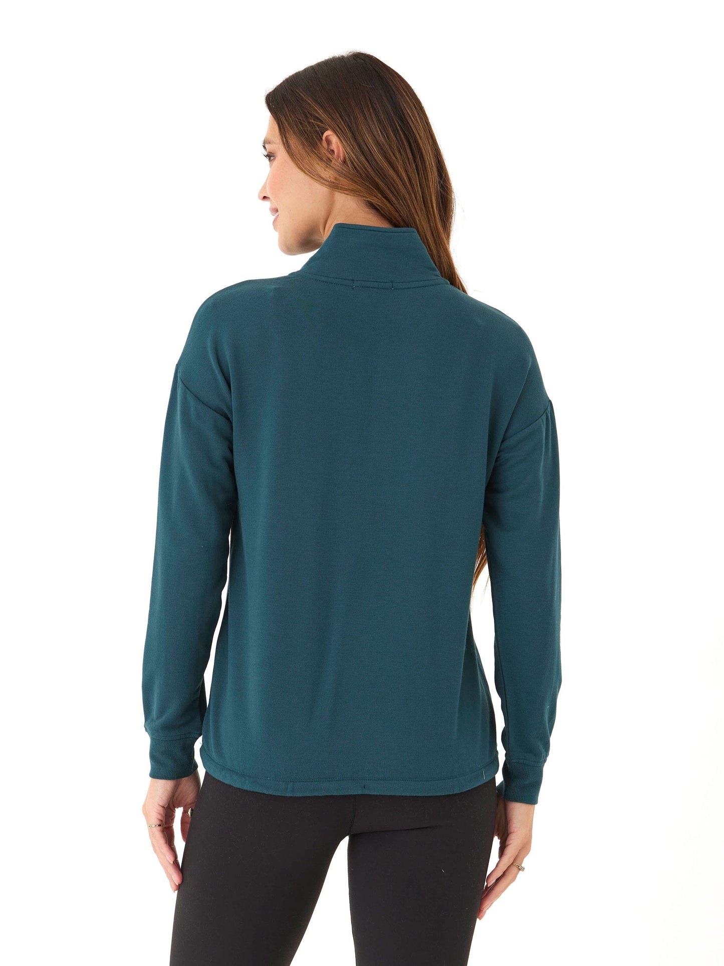 Nyla Feather Fleece Half Zip Pullover