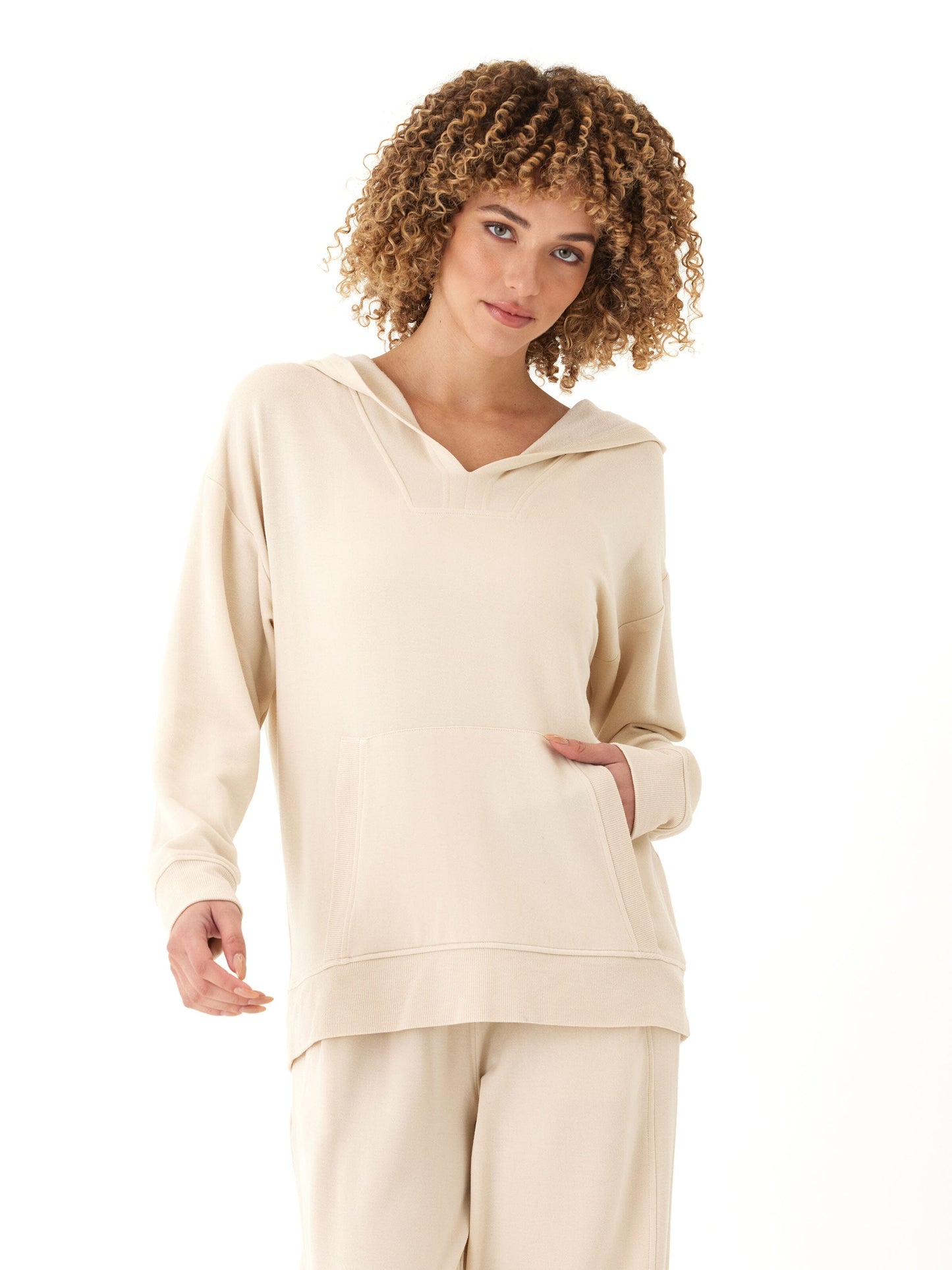Raya Feather Fleece Pullover Hoodie