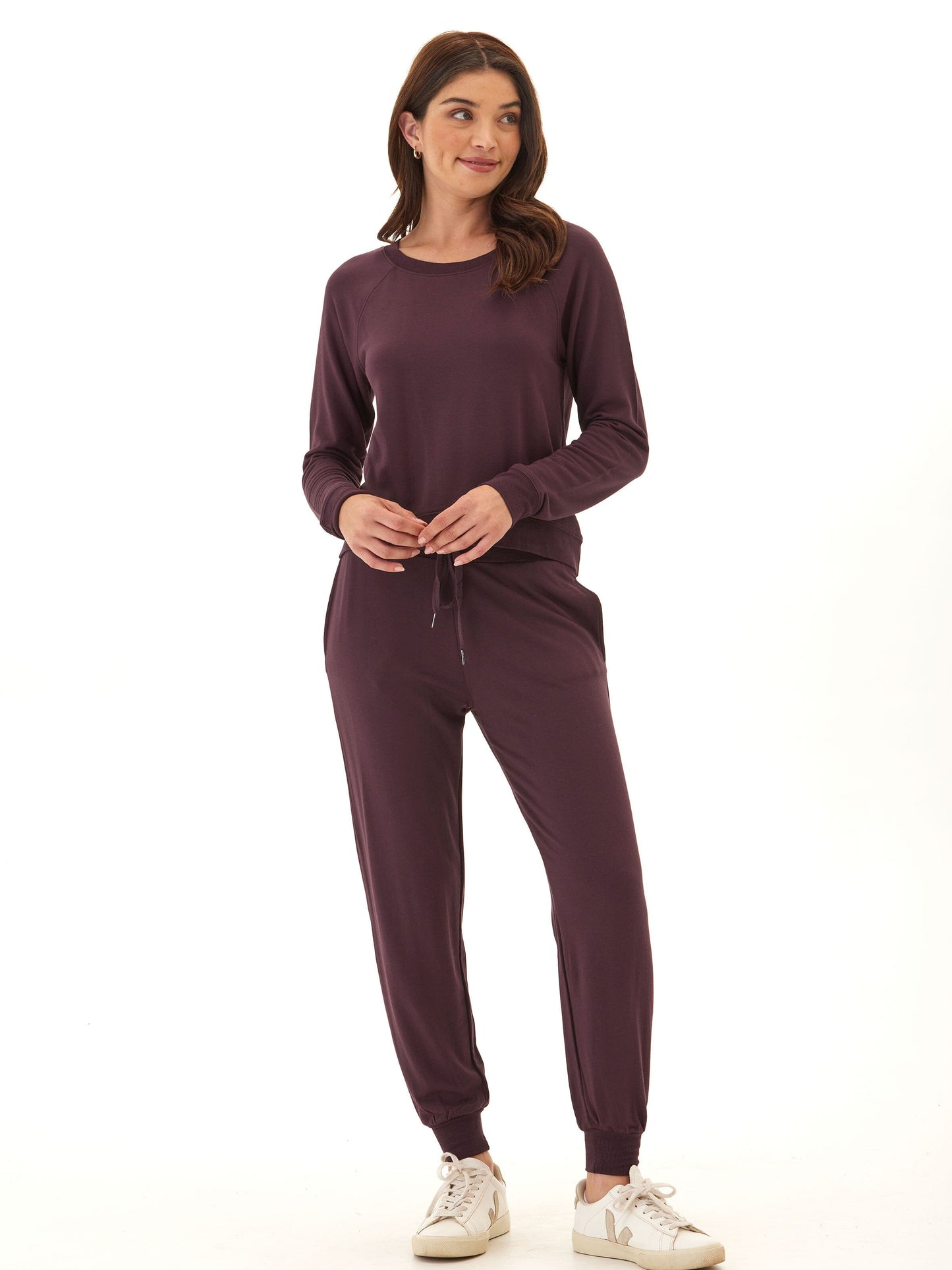 Suzanne Feather Fleece Raglan Pullover