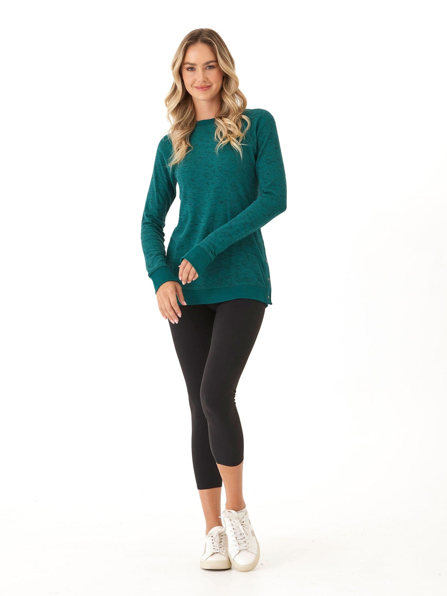 Ismene Rhythm Slub Snap Detail Long Sleeve