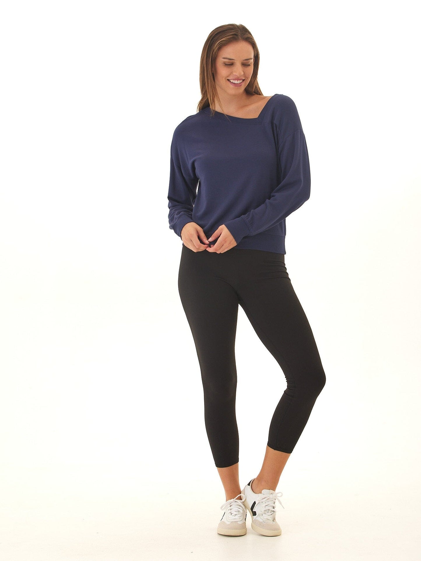 Merida Feather Fleece Asymmetrical Pullover